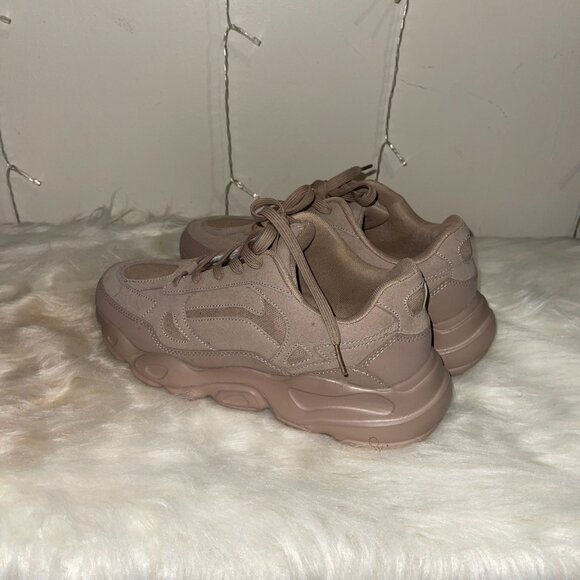 ASOS DESIGN - faux suede sneakers with chunky sole - Picture 3 of 4